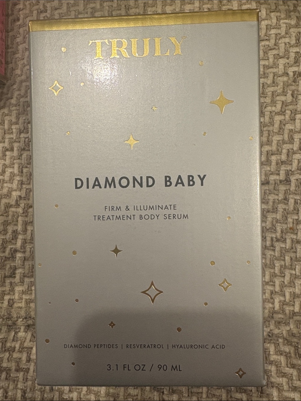 TRULY Diamond Baby Firm & Illuminate Treatment Body Serum - White & Gold Accents